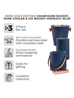 Tower Cavaletto 3 Piece Bar Set -Home Comprehensive UCJ3N SQ2 0000000020 BLUE SLd