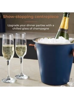 Tower Cavaletto 3 Piece Bar Set -Home Comprehensive UCJ3N SQ4 0000000020 BLUE SLd2