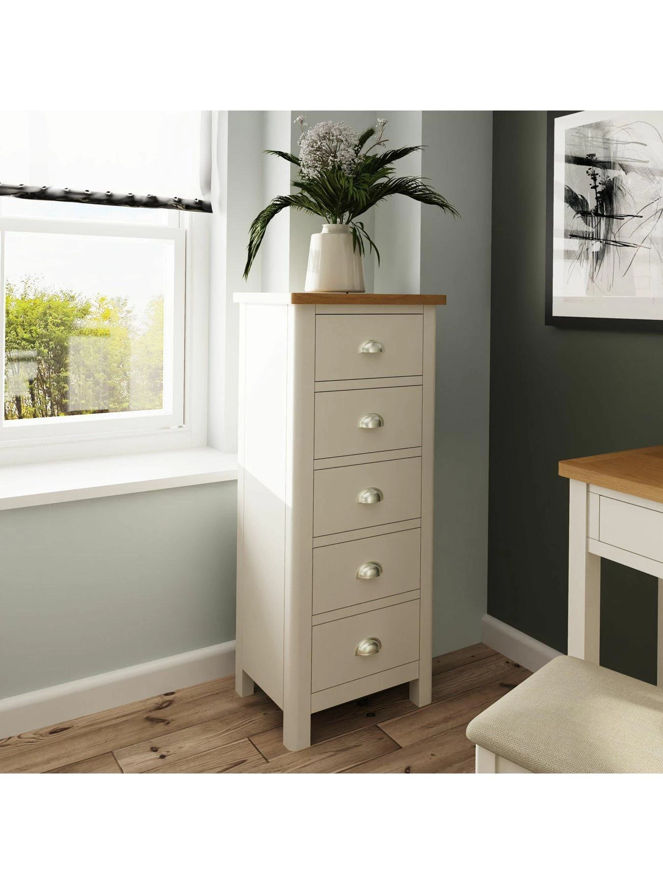 K-Interiors Fontana 5 Drawer Tall Boy 4 K-Interiors Fontana 5 Drawer Tall Boy - Image 2