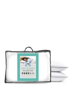 Sealy Anti Allergy Pillow Pair - White