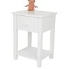 Great Little Trading Co. Lulworth Bedside Table - White -Home Comprehensive UDGPE SQ1 0000000013 WHITE SLf