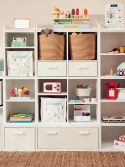 Great Little Trading Co. Alba Storage Set With Drawer -Home Comprehensive UDGPP SQ4 0000000013 WHITE SLd