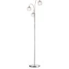 Cloche 3 Lights Floor Lamp 1 Cloche 3 Lights Floor Lamp -Home Comprehensive UGK3N SQ1 0000000208 CHROME CLEAR SLf