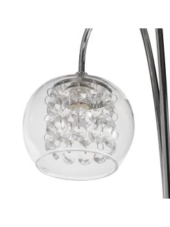 Cloche 3 Lights Floor Lamp -Home Comprehensive UGK3N SQ3 0000000208 CHROME CLEAR SLd