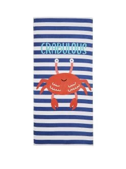 Catherine Lansfield Crabulous Beach Towel
