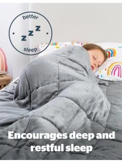 Silentnight Wellbeing Weighted Blanket 3kg - Grey 11 Silentnight Wellbeing Weighted Blanket 3kg - Grey -Home Comprehensive UJUJK SQ4 0000000005 GREY SLd2