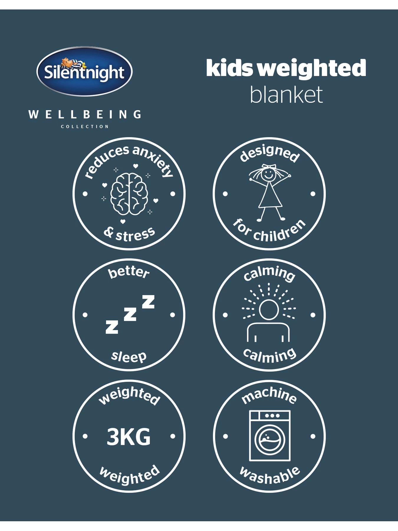 Silentnight Wellbeing Weighted Blanket 3kg - Grey 8 Silentnight Wellbeing Weighted Blanket 3kg - Grey - Image 6