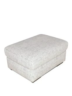 Michelle Keegan Home Amy Fabric Large Footstool - FSC® Certified -Home Comprehensive UKDUV SQ4 0000000003 NATURAL SLa