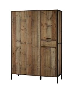 LPD Furniture Hoxton 4 Door, 1 Drawer Wardrobe