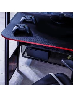 X Rocker Armada Dual Bunk Bed With Gaming Desk -Home Comprehensive UNNVC SQ4 0000000004 BLACK SLd1