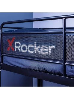 X Rocker Armada Dual Bunk Bed With Gaming Desk -Home Comprehensive UNNVC SQ6 0000000004 BLACK SLd3