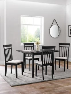 Julian Bowen Rufford 80-120 Cm Extending Dining Table - Black