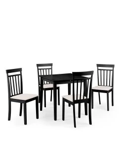 Julian Bowen Rufford 80-120 Cm Extending Dining Table - Black -Home Comprehensive UPTY5 SQ5 0000000004 BLACK SLd1