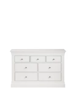 Julian Bowen Clermont Ready AssembledĀ 4Ā +Ā 3 Drawer Chest