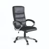 Alphason Hampton Leather Office Chair - Black