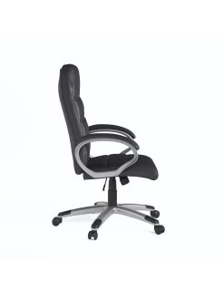 Alphason Hampton Leather Office Chair - Black -Home Comprehensive UQJR5 SQ4 0000000004 BLACK SLd1