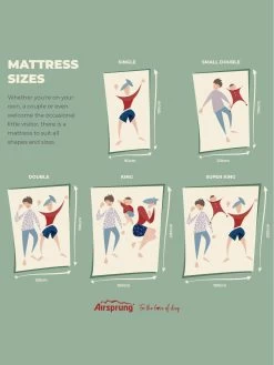 Airsprung Emme Ortho Small Double Mattress -Home Comprehensive UQZRU SQ7 0000000013 WHITE DGy