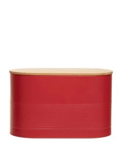 Premier Housewares Alton Red Bread Bin