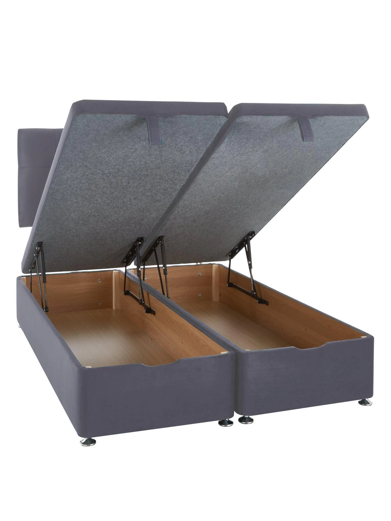 Airsprung Viva 1200 Pocket Luxury Pillowtop Ottoman Divan - Grey 5 Airsprung Viva 1200 Pocket Luxury Pillowtop Ottoman Divan - Grey - Image 3