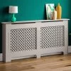 Vida Designs Oxford Extra Large Radiator Cover - Grey