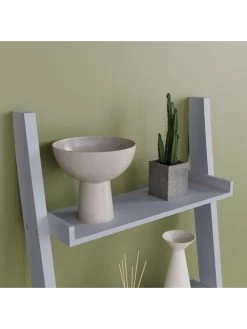 Vida Designs York 4 Tier Ladder Bookcase - Grey 11 Vida Designs York 4 Tier Ladder Bookcase - Grey -Home Comprehensive UR58W SQ5 0000000005 GREY SLd1