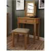 K-Interiors Shelton Part Assembled Solid Wood Dressing Table, Stool And Mirror Set 1 K-Interiors Shelton Part Assembled Solid Wood Dressing Table, Stool And Mirror Set -Home Comprehensive UR7M9 SQ1 0000000138 RUSTIC OAK SLf
