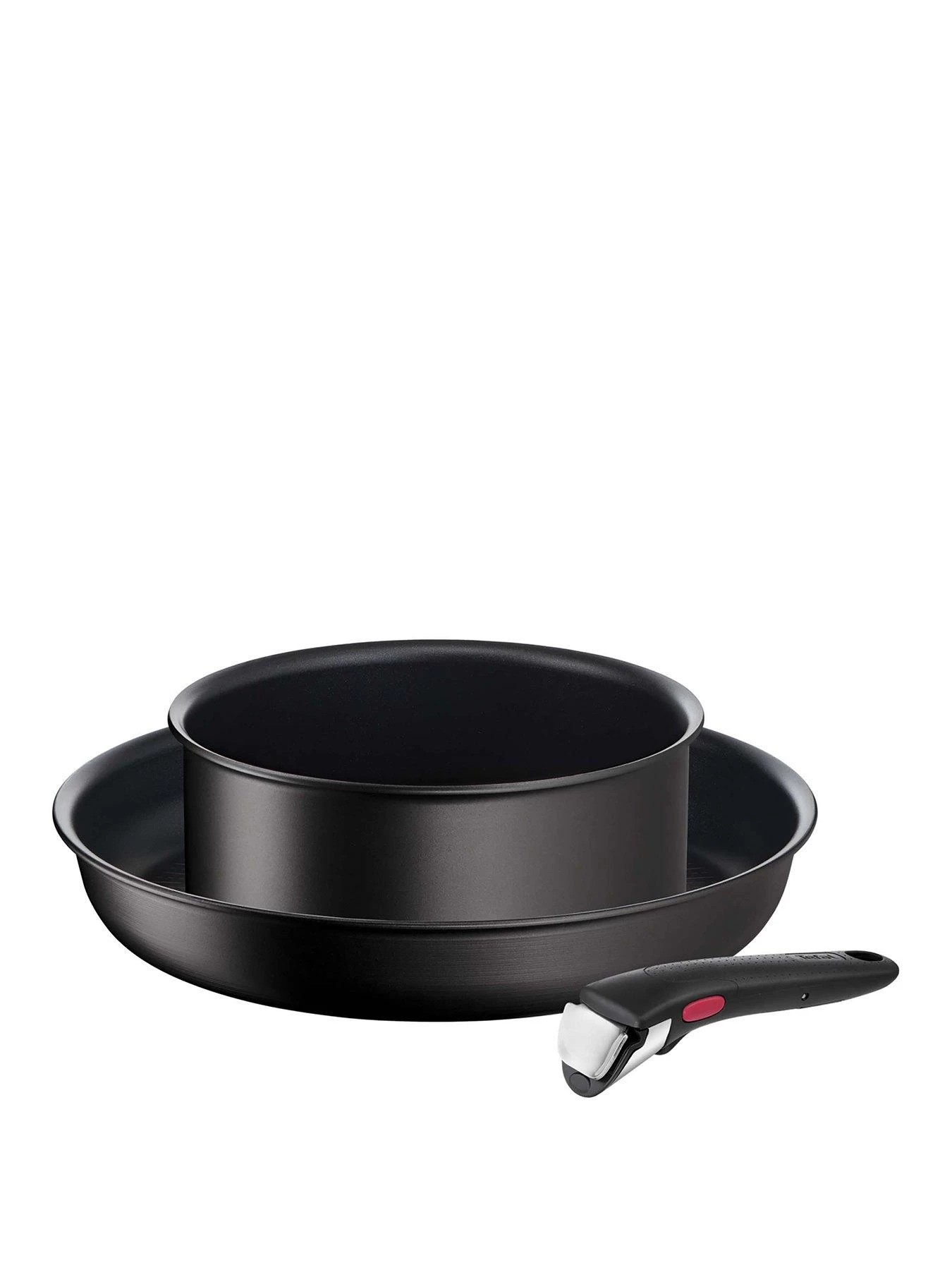 Tefal Ingenio 3pc Removable Handle, Stackable Induction Pan Set L3979053 3 Tefal Ingenio 3pc Removable Handle, Stackable Induction Pan Set L3979053