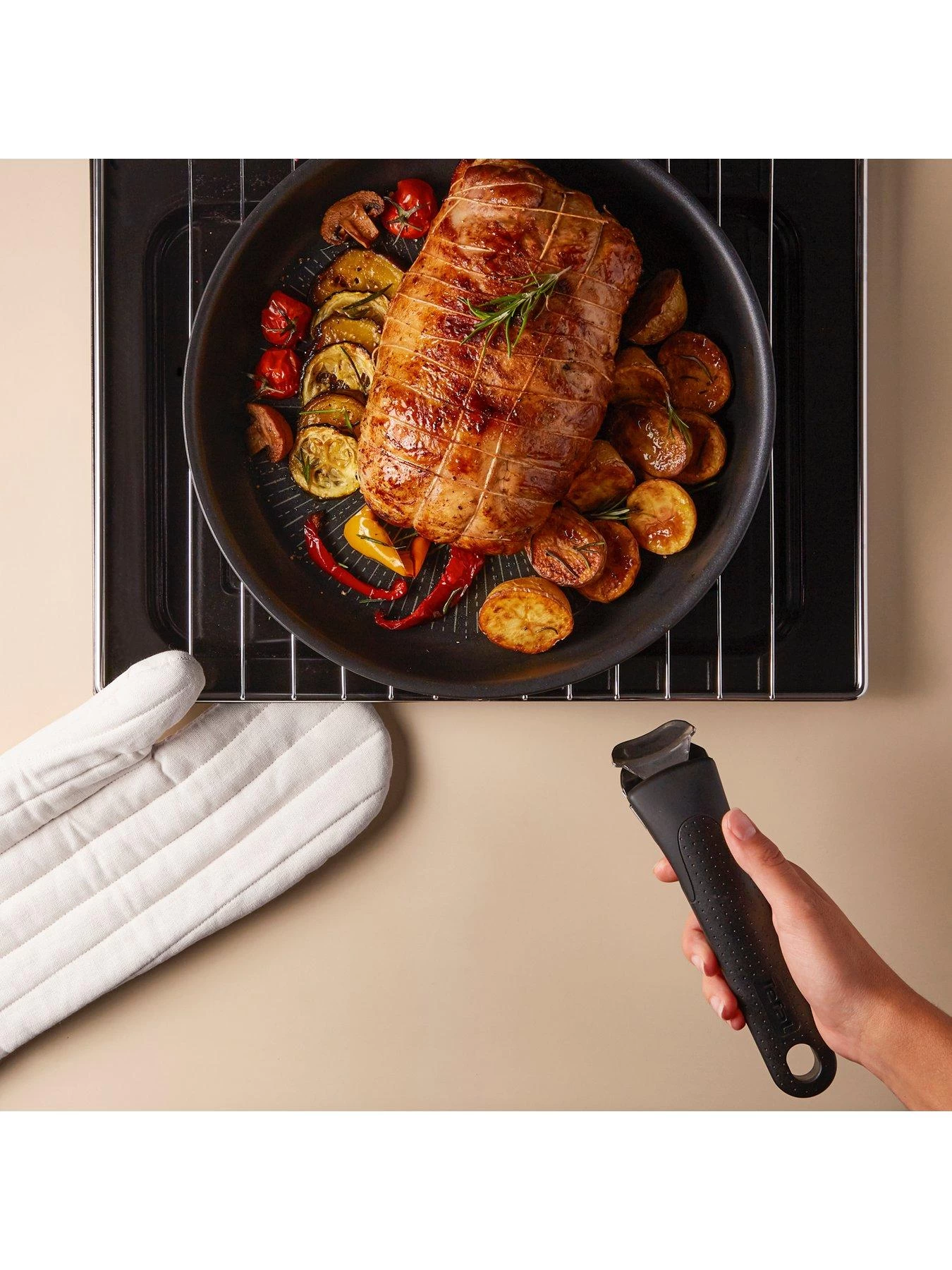 Tefal Ingenio 3pc Removable Handle, Stackable Induction Pan Set L3979053 8 Tefal Ingenio 3pc Removable Handle, Stackable Induction Pan Set L3979053 - Image 6