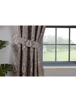 Sundour Tegola Pencil Pleat Curtains -Home Comprehensive URLAZ SQ4 0000000071 CHARCOAL SLd2