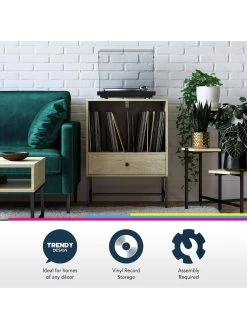 Queer Eye Tamlin Record Stand 13 Queer Eye Tamlin Record Stand -Home Comprehensive UTFC7 SQ6 0000000006 OAK RSr1