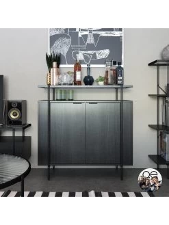 Queer Eye Wainwright Bar Cabinet 10 Queer Eye Wainwright Bar Cabinet -Home Comprehensive UTFC9 SQ3 0000014812 BLACK OAK SLd