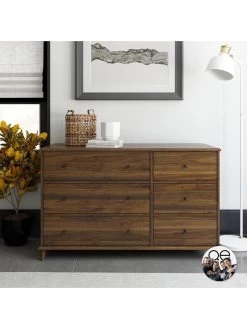 Queer Eye Farnsworth 6 Drawer Chest 9 Queer Eye Farnsworth 6 Drawer Chest -Home Comprehensive UTFDQ SQ2 0000000007 WALNUT RSr