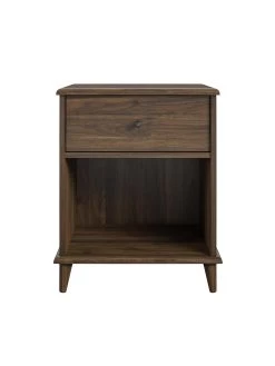 Queer Eye Farnsworth Nightstand -Home Comprehensive UTFDW SQ3 0000000007 WALNUT SLd
