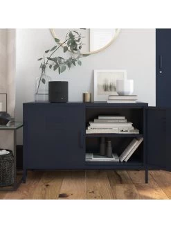Queer Eye Bradford 2 Door Metal Accent Cabinet - Navy 13 Queer Eye Bradford 2 Door Metal Accent Cabinet - Navy -Home Comprehensive UTFF2 SQ6 0000000048 NAVY RSr1