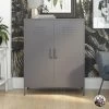 Queer Eye Bradford 2 Door Metal Storage Cabinet - Grey