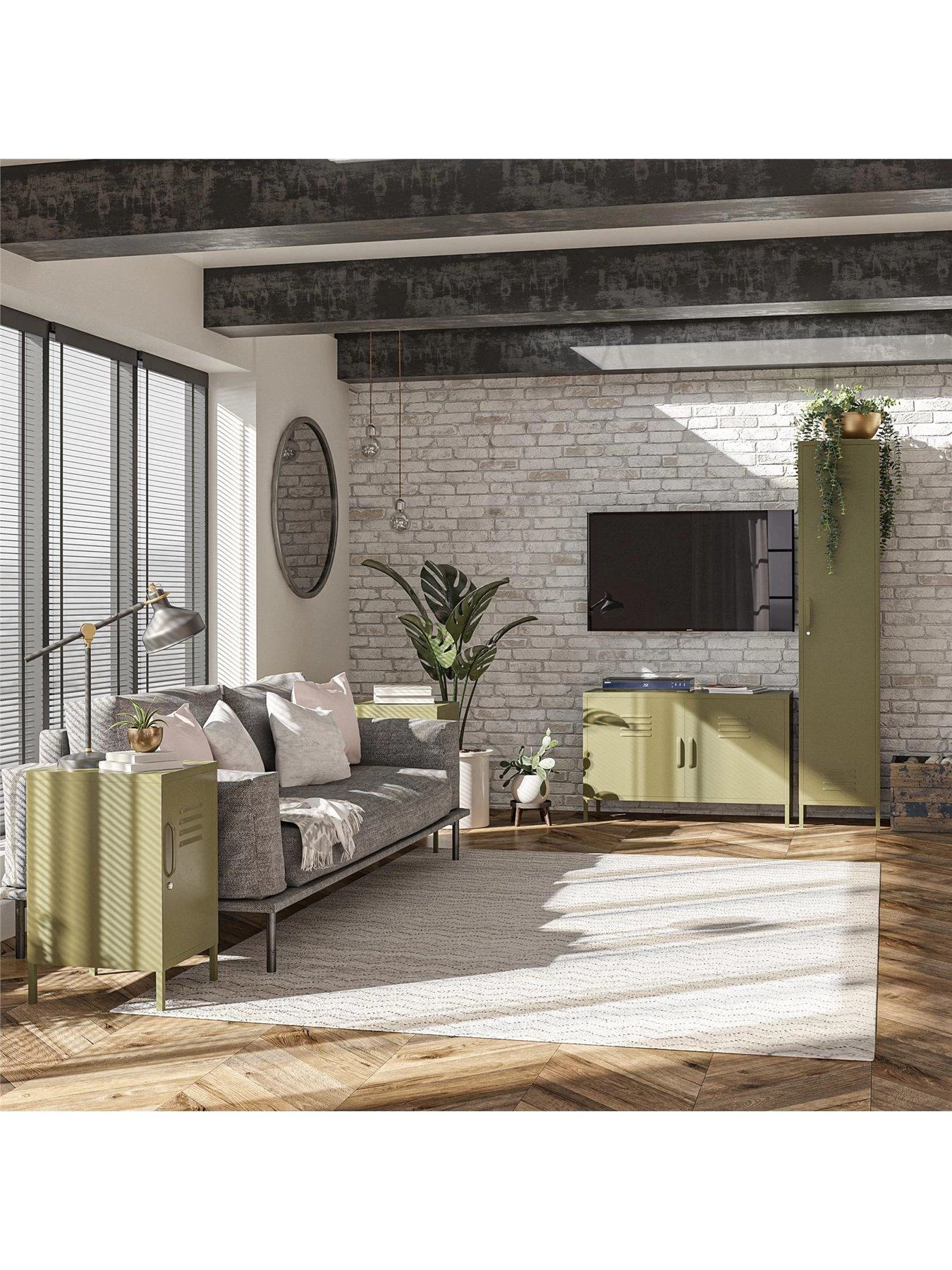 Queer Eye Bradford Single Metal Storage Cabinet - Green 5 Queer Eye Bradford Single Metal Storage Cabinet - Green - Image 3