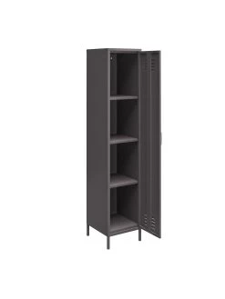Queer Eye Bradford Single Metal Storage Cabinet - Grey -Home Comprehensive UTFFK SQ3 0000000005 GREY SLd