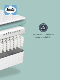 Sealy Enhance Olivia 1000 Geltex Mattress 13 Sealy Enhance Olivia 1000 Geltex Mattress -Home Comprehensive UTS8E SQ8 0000000013 WHITE DVvP