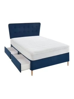 Airsprung Astrid Ortho Divan with Storage Options And Headboard - Navy 11 Airsprung Astrid Ortho Divan with Storage Options And Headboard - Navy -Home Comprehensive UTXH4 SQ3 0000000048 NAVY SLd