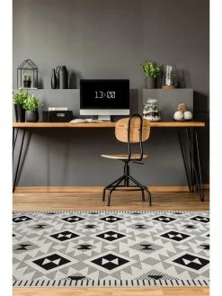 Very Home Tribal Indoor/Outdoor Flatweave -Home Comprehensive UUU54 SQ3 0000000830 MONOCHROME SLd