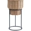 Very Home Rattan Planter On Metal Stand 1 Very Home Rattan Planter On Metal Stand -Home Comprehensive UUU6W SQ1 0000001277 LIGHT BROWN SLf