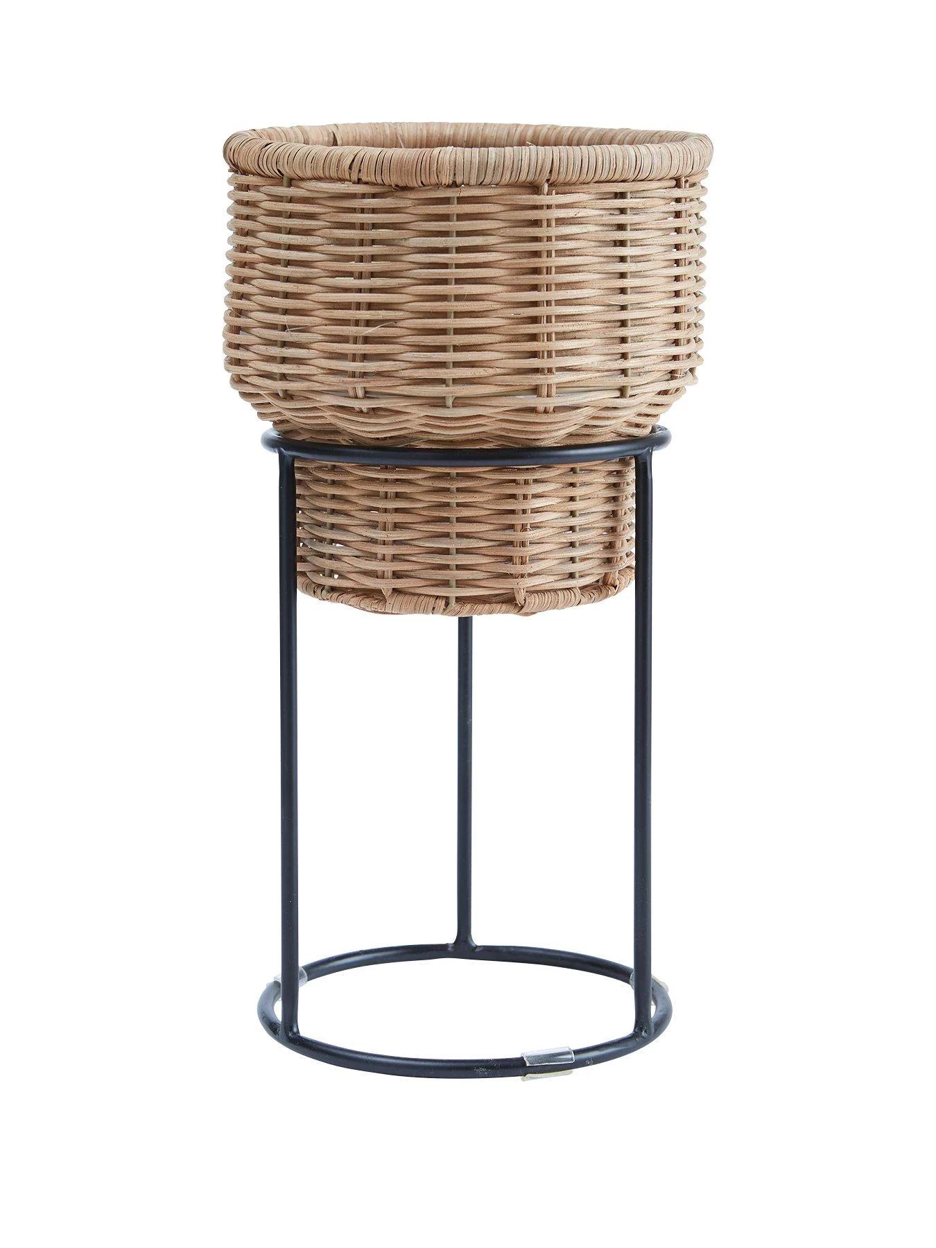 Very Home Rattan Planter On Metal Stand 3 Very Home Rattan Planter On Metal Stand