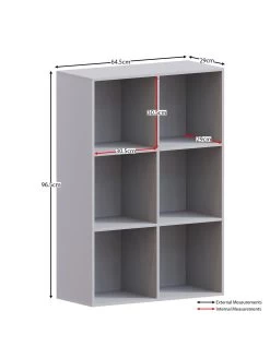 Vida Designs Durham 2 X 3 Cube Storage Unit - Grey -Home Comprehensive UVJ5X SQ7 0000000005 GREY DGy