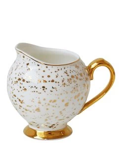 Bombay Duck Enchante Speckled Gold Milk Jug
