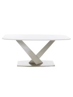 Very Home Surreal 160 Cm Dining Table + 6 Chairs -Home Comprehensive UWAJB SQ5 0000000139 CHROME SLd1