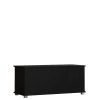 Vida Designs Leon Storage Ottoman - Black