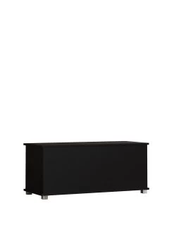 Vida Designs Leon Storage Ottoman - Black
