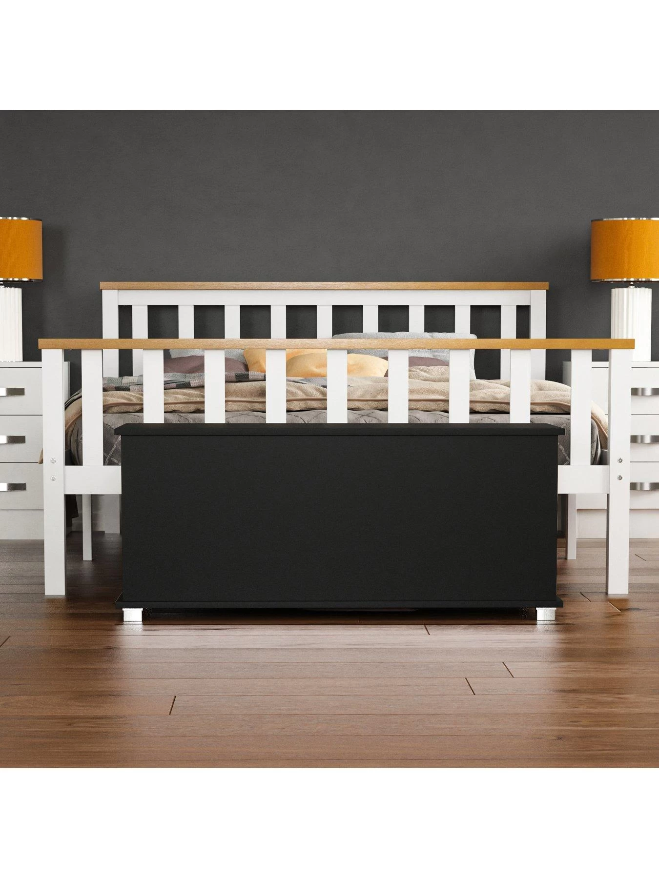 Vida Designs Leon Storage Ottoman - Black 6 Vida Designs Leon Storage Ottoman - Black - Image 4