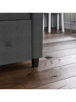 Vida Designs Seville Fabric Storage Ottoman - Dark Grey -Home Comprehensive UWMSZ SQ5 0000000070 DARK GREY SLd1