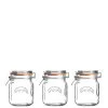 KILNER Set Of 3 1-Litre Clip Top Jars -Home Comprehensive UWVE2 SQ1 0000000647 CLEAR SLf